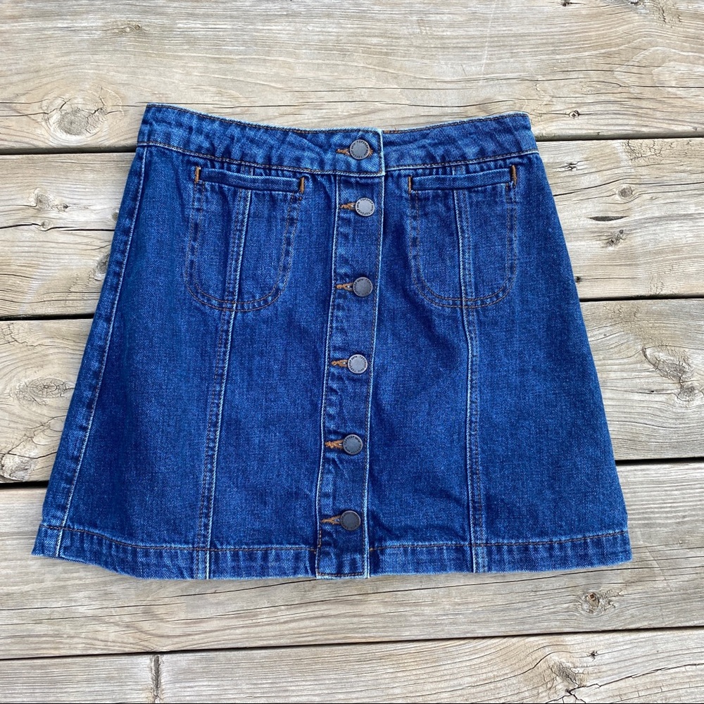 TopShop MOTO Denim Skirt